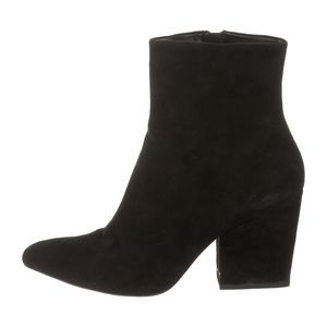 Alexander Wang Pointed-Toe Suede Ankle Boots